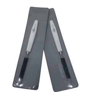 Malteser Solingen Sapphire Nail Files Set of 2 White Handle Made in Germany NEW